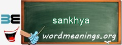 WordMeaning blackboard for sankhya